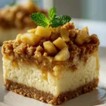 Apfel Crumble Käsekuchen-Quadrate: Süß & unwiderstehlich
