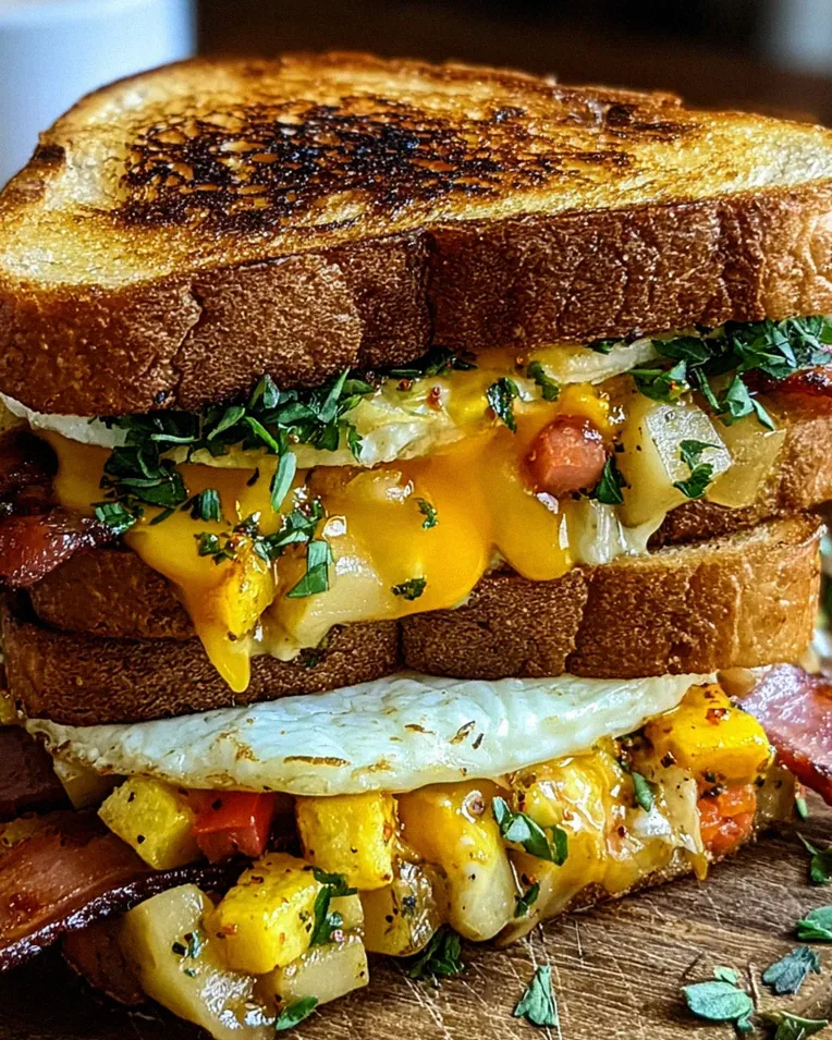 Bauernfrühstücks-Sandwich