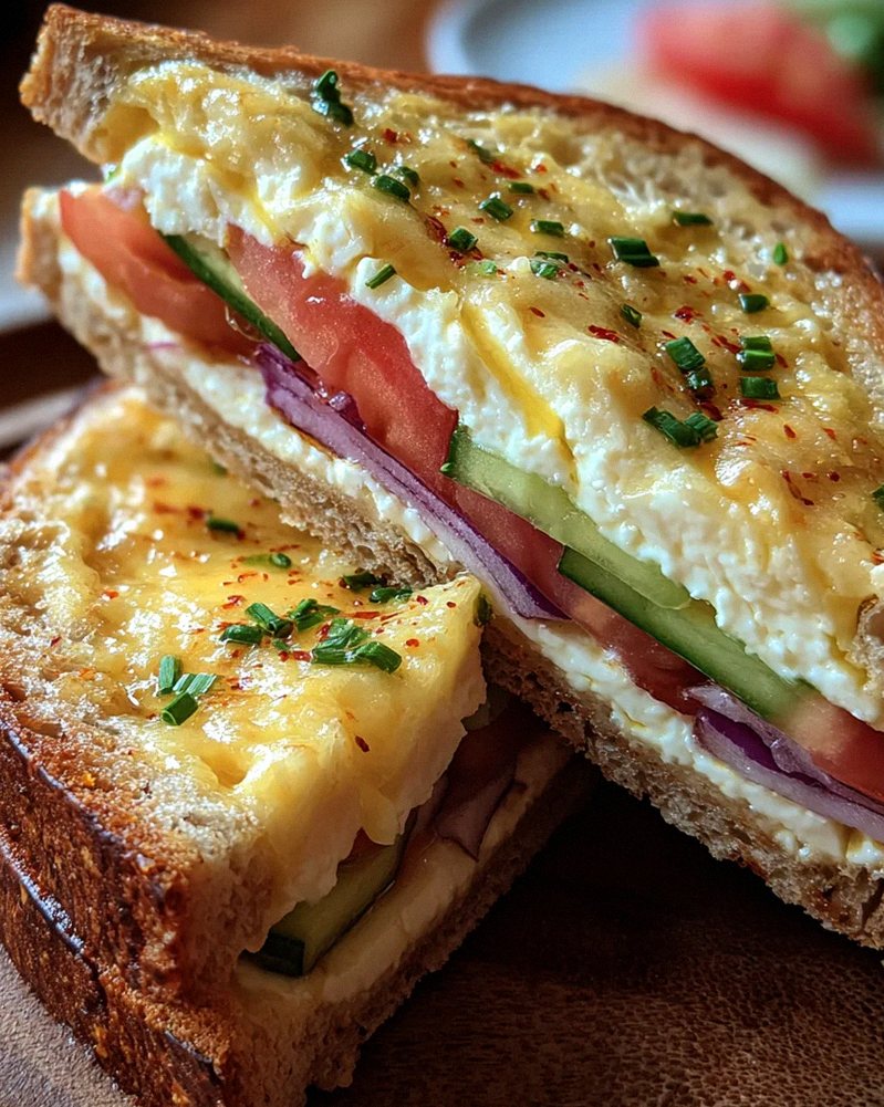 Bulgarische Käse Sandwiches