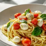 Caprese Mozzarella Sommerpasta Rezept: Leicht & frisch!