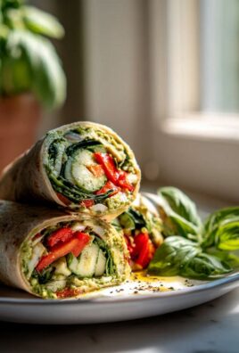 Cremige Pesto Hummus Veggie Wraps: Schnell, frisch, unwiderstehlich