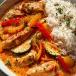 Cremiges Paprika Zucchini Hähnchen: Dein schnelles Lieblingsrezept!
