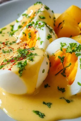 Eier in Senfsoße
