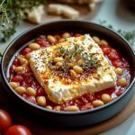 Gebackener Feta mit Riesenbohnen Einfach Zubereiten