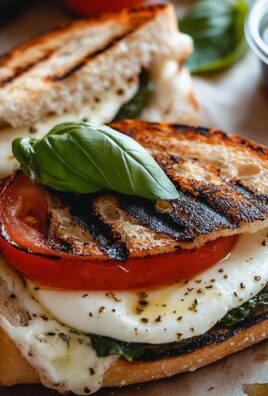 Gegrilltes Mozzarella-Sandwich
