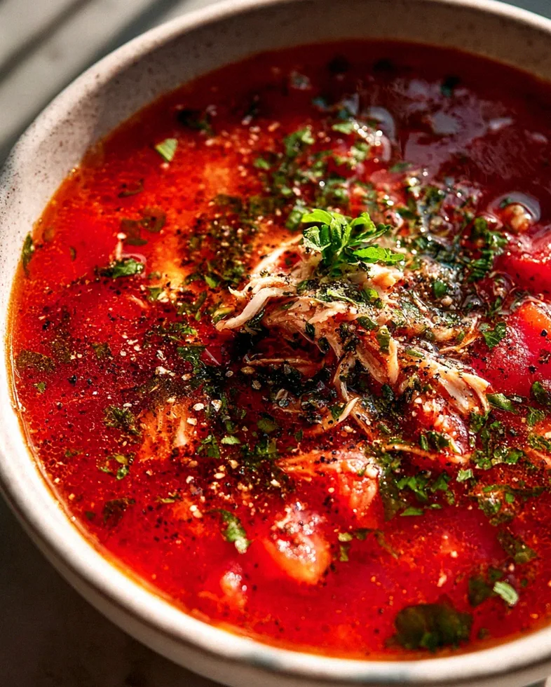 Hähnchen-Tomaten-Kräutersuppe: Herzhaft & Aromatisch Genießen!