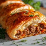 Knusprige Hackfleisch Käse Blätterteig Rolle: Schnell & Lecker!