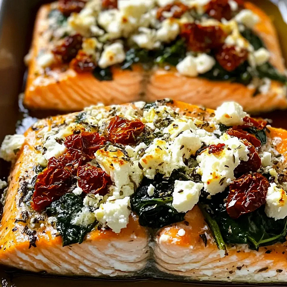 Mittelmeer gebackener Lachs mit Feta und Tomaten – Schritt 2