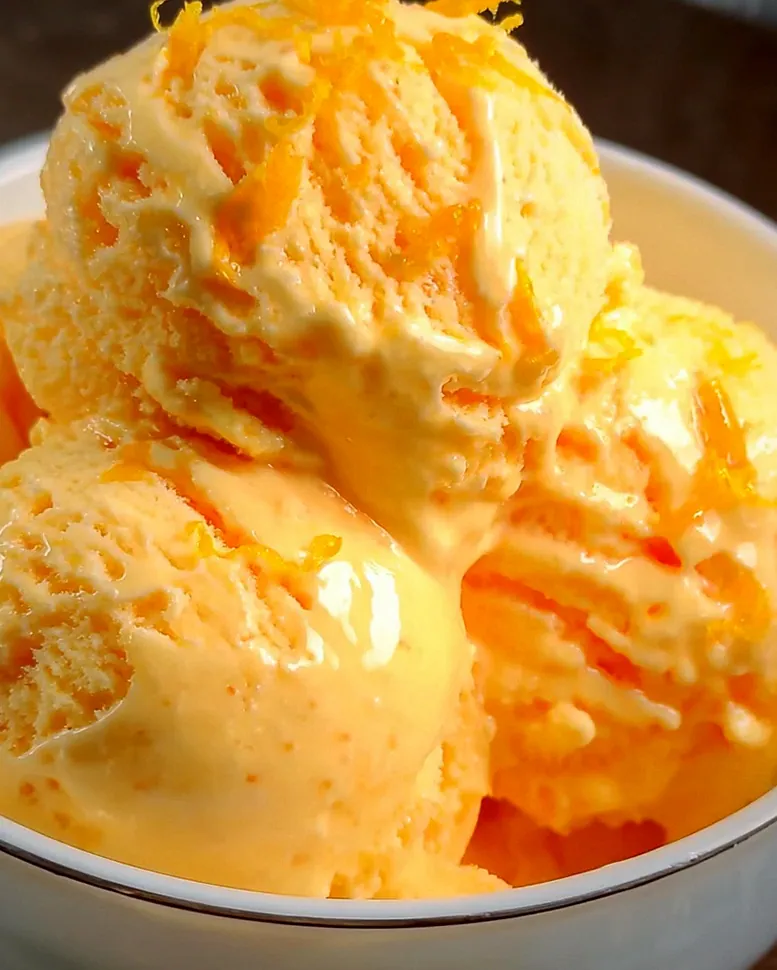 Orangeneis ohne Eismaschine Rezept mit Zutaten die jeder zuhause hat! – Schritt 2