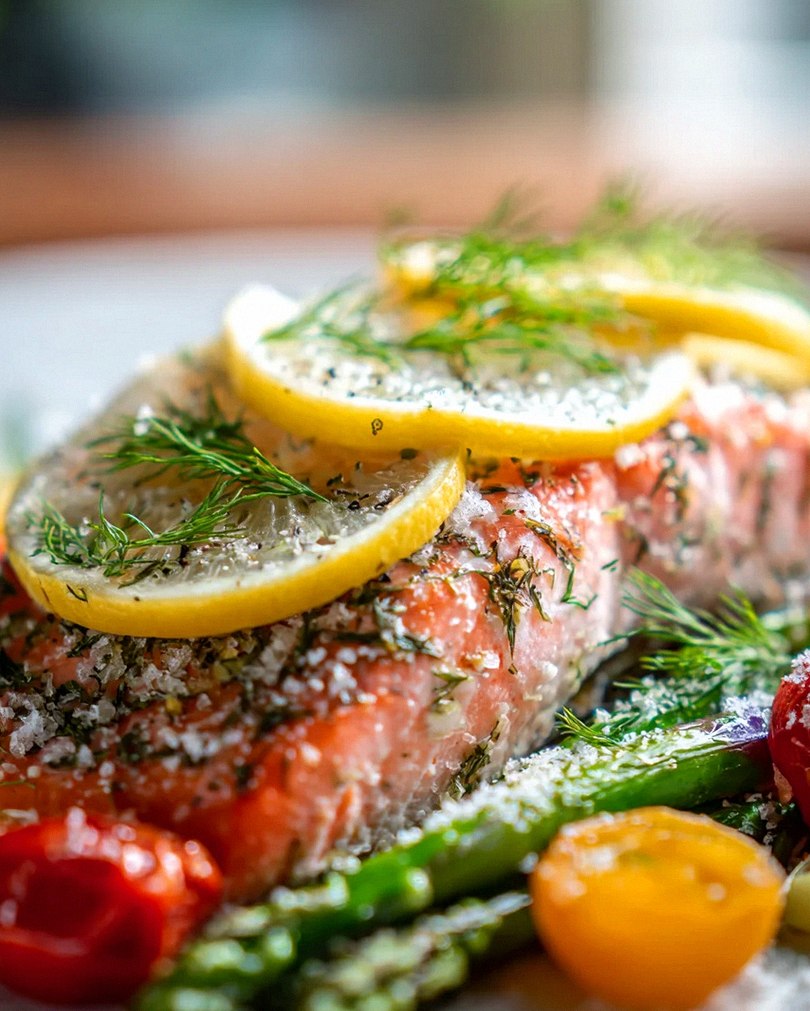 Perfekte Zitronen-Dill Lachs Folienpäckchen – Gesund & easy