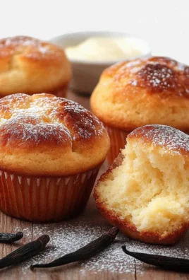 Quark Muffins mit Vanillepudding