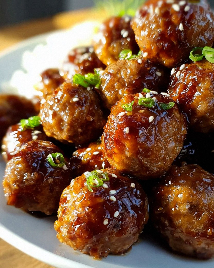 Saftige Hawaii-Teriyaki-Bällchen