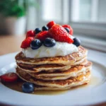 Zuckerfreie Quark Haferflocken Pancakes: Gesund & Einfach